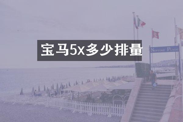 宝马5x多少排量