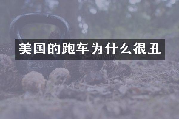 美国的跑车为什么很丑