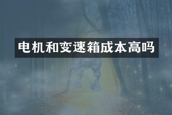 电机和变速箱成本高吗
