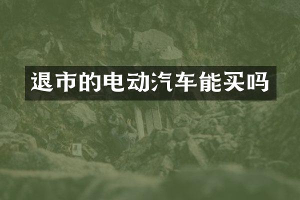 退市的电动汽车能买吗