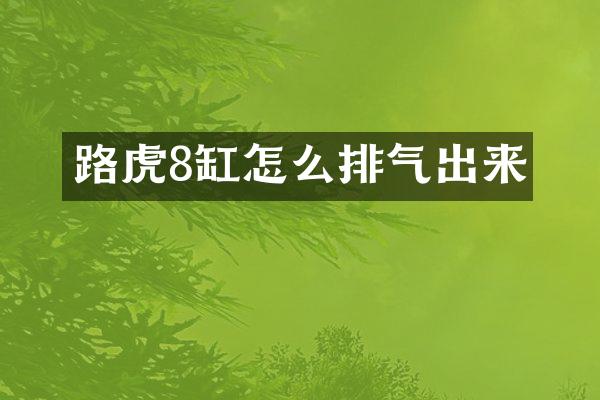 路虎8缸怎么排气出来