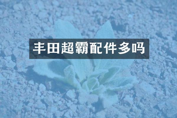 丰田超霸配件多吗