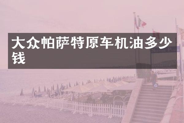 大众帕萨特原车机油多少钱