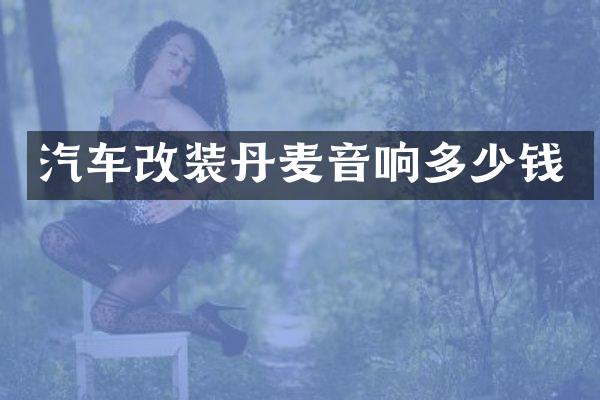 汽车改装丹麦音响多少钱
