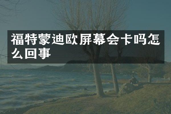 福特蒙迪欧屏幕会卡吗怎么回事