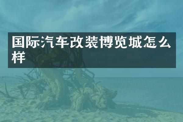国际汽车改装博览城怎么样