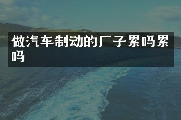 做汽车制动的厂子累吗累吗
