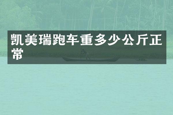 凯美瑞跑车重多少公斤正常