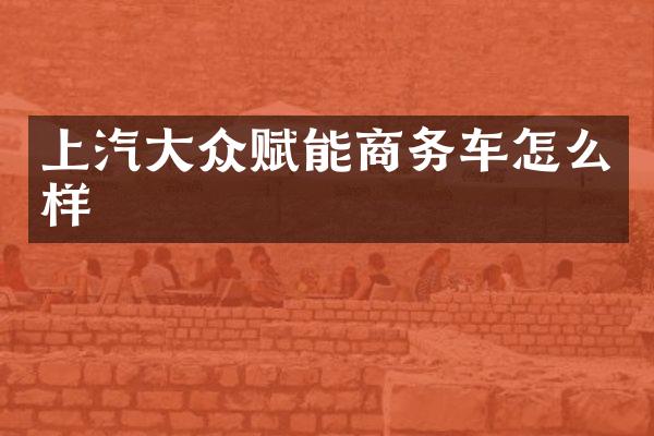 上汽大众赋能商务车怎么样