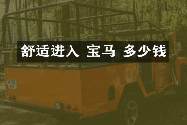 舒适进入 宝马 多少钱