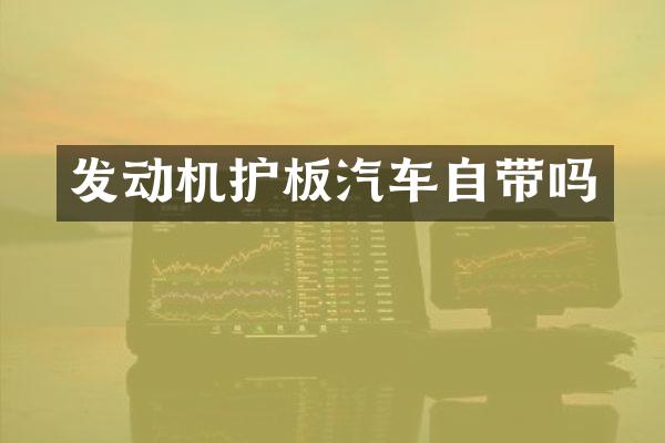 发动机护板汽车自带吗