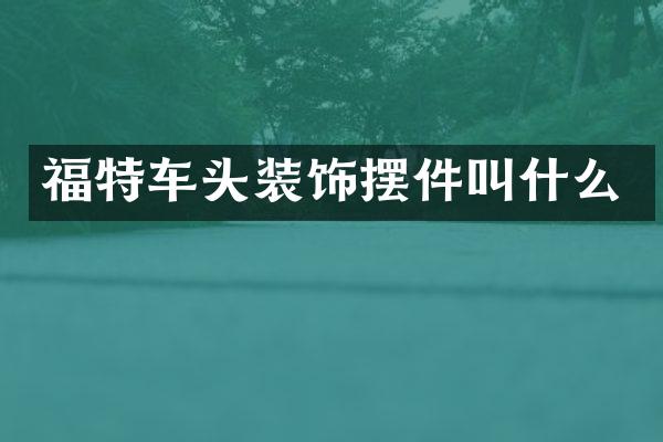 福特车头装饰摆件叫什么