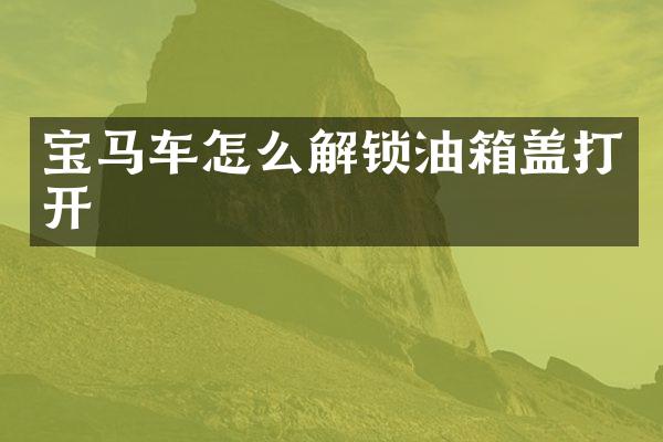 宝马车怎么解锁油箱盖打开
