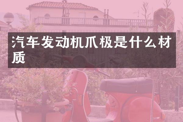 汽车发动机爪极是什么材质
