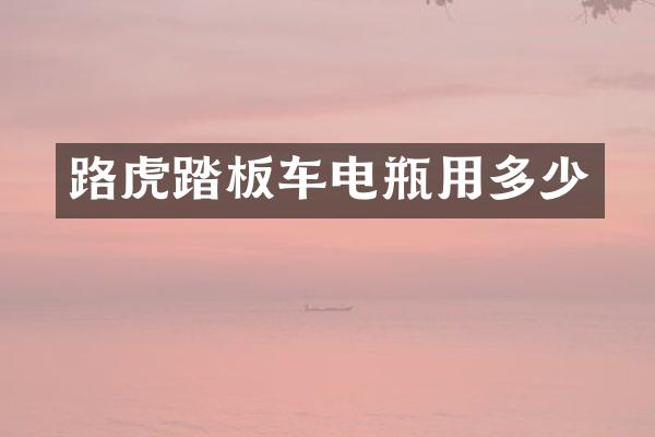 路虎踏板车电瓶用多少