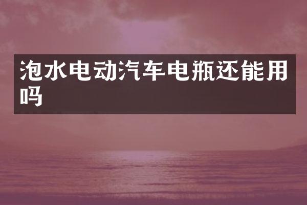 泡水电动汽车电瓶还能用吗
