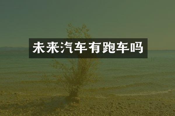 未来汽车有跑车吗
