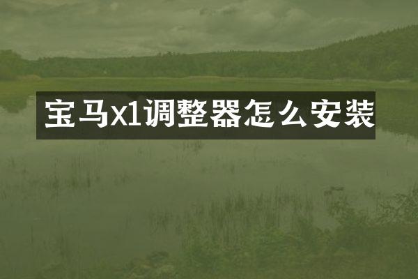 宝马x1调整器怎么安装