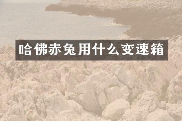 哈佛赤兔用什么变速箱