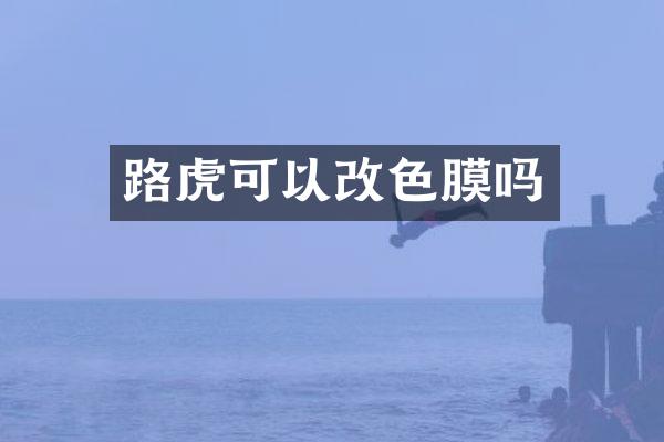 路虎可以改色膜吗