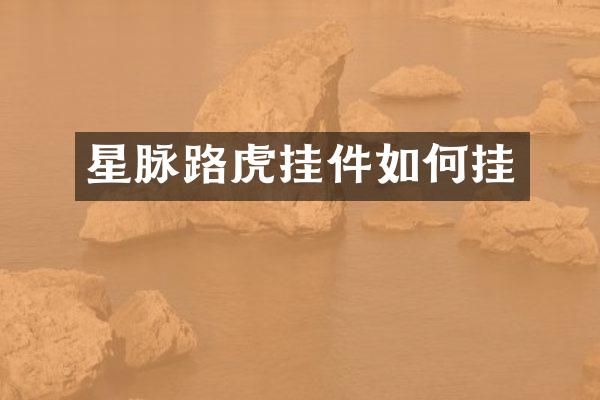 星脉路虎挂件如何挂