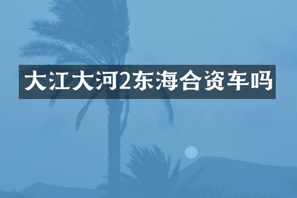 大江大河2东海合资车吗