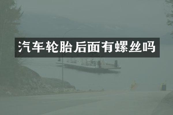 汽车轮胎后面有螺丝吗