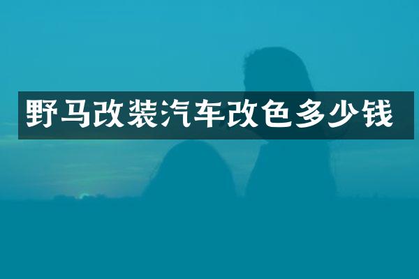 野马改装汽车改色多少钱