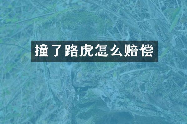 撞了路虎怎么赔偿