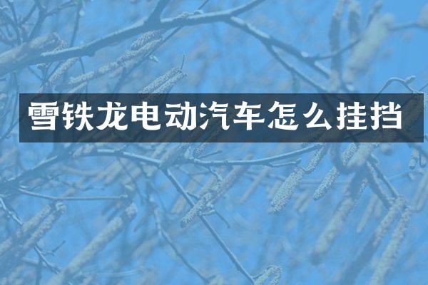 雪铁龙电动汽车怎么挂挡