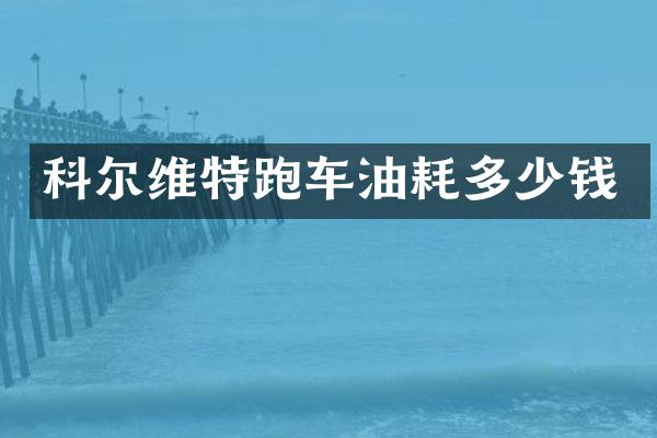 科尔维特跑车油耗多少钱