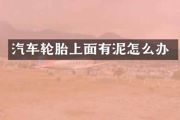 汽车轮胎上面有泥怎么办