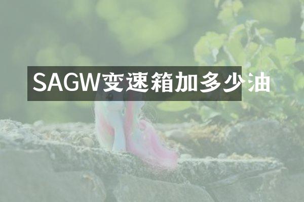 SAGW变速箱加多少油