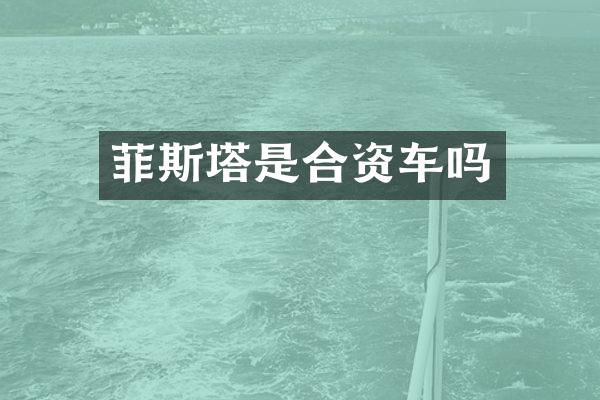菲斯塔是合资车吗