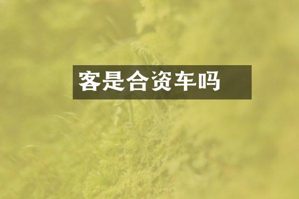 領客是合资车吗