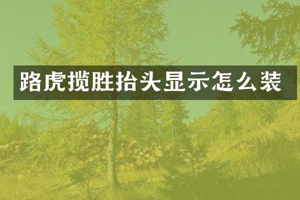 路虎揽胜抬头显示怎么装