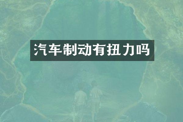 汽车制动有扭力吗