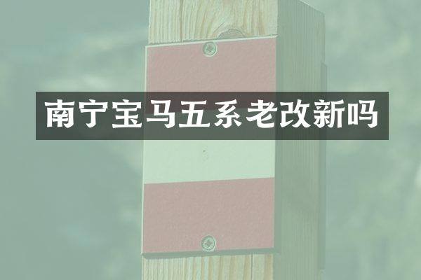 南宁宝马五系老改新吗