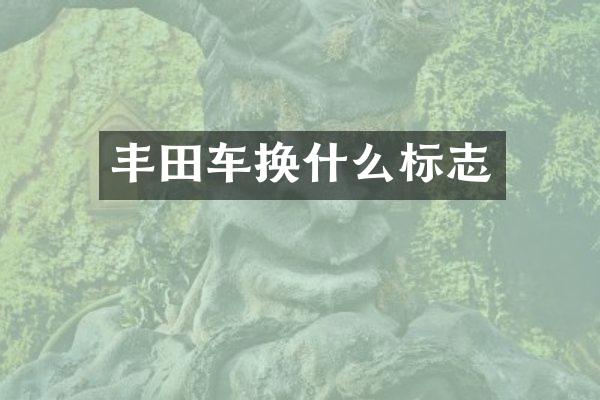 丰田车换什么标志