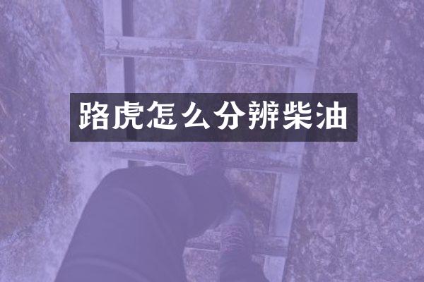 路虎怎么分辨柴油