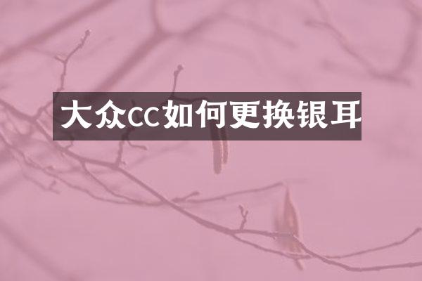 大众cc如何更换银耳