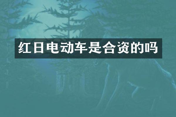 红日电动车是合资的吗