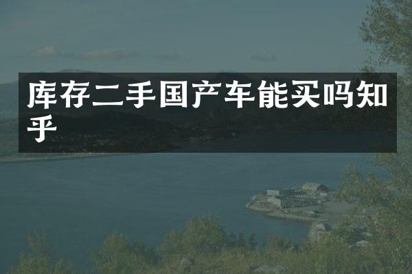 库存二手国产车能买吗知乎