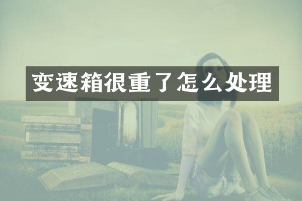 变速箱很重了怎么处理