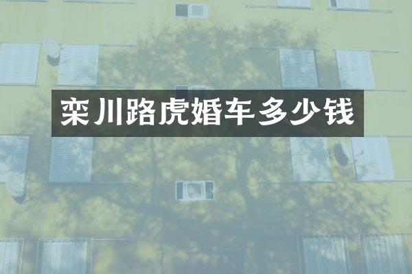 栾川路虎婚车多少钱
