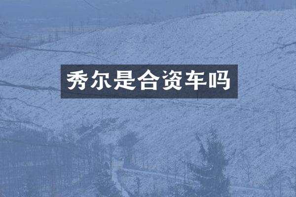 秀尔是合资车吗