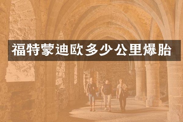 福特蒙迪欧多少公里爆胎
