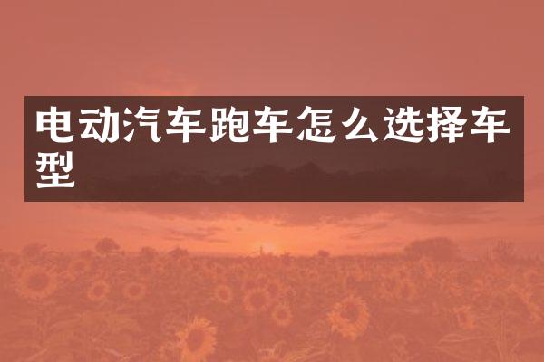 电动汽车跑车怎么选择车型