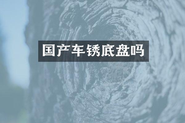 国产车锈底盘吗
