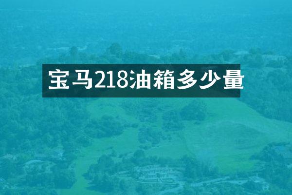 宝马218油箱多少量